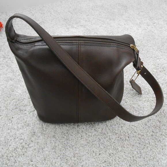 COACH Vintage Helen's Legacy Soft 100% Leather Choc Brown # 4148 - Picture 9 of 16